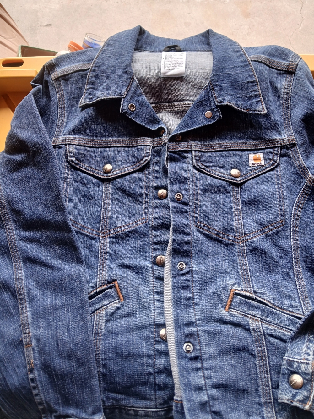 Carhartt Women's Indigo Blue Denim Trucker Jacket